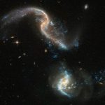Взаимодействующие галактики системы Arp 256